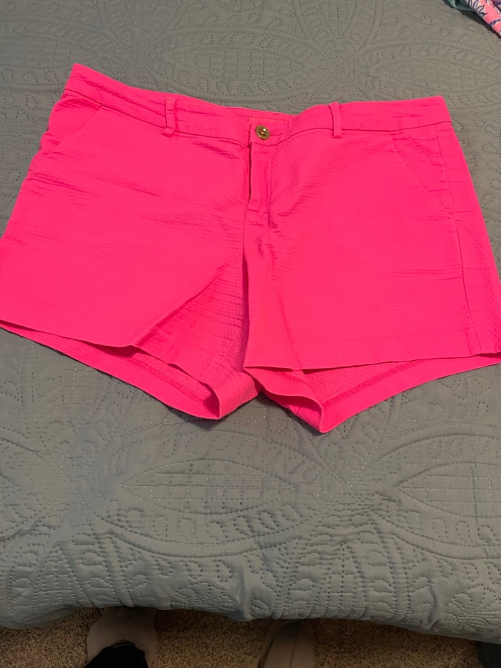 Lilly Pulitzer Hot Pink Cotton Blend Shorts